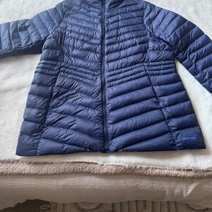 Women's Lands End Blue Puffer Jacket 1X
